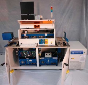 CAPACITORS2 Handler PC on left | Machine vision PC on right | Laser PC in OEM cabinet