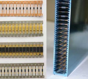 CAPACITORS3 Multiple strip types marked & inspected by same handler | 40 strips per magazine